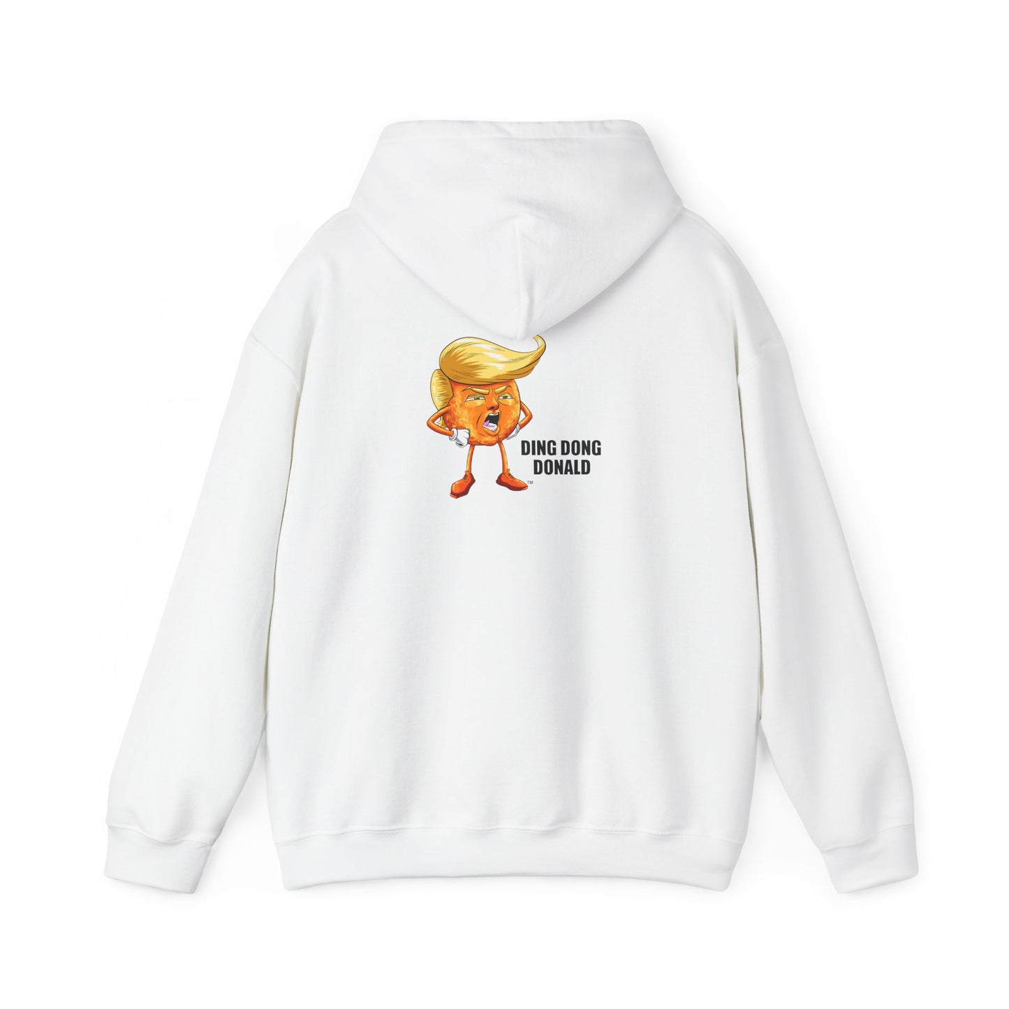 Ding Dong Donald Hoodie, Unisex Sweatshirt, Humor Apparel, Gift for Political Satire Lovers, Election Day Outfit, Quirky Fashion
