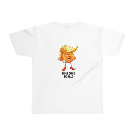 Youth Tee with Fun Cartoon Design - 'Ding Dong Donald', Kids T-Shirt, Birthday Gift, Humorous Apparel, Cute Fashion