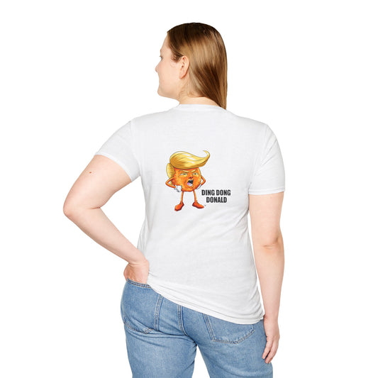 Ding Dong Donald T-Shirt, Funny Political Tee, Unisex Graphic Shirt, Humor Apparel, Gift for Election Enthusiasts