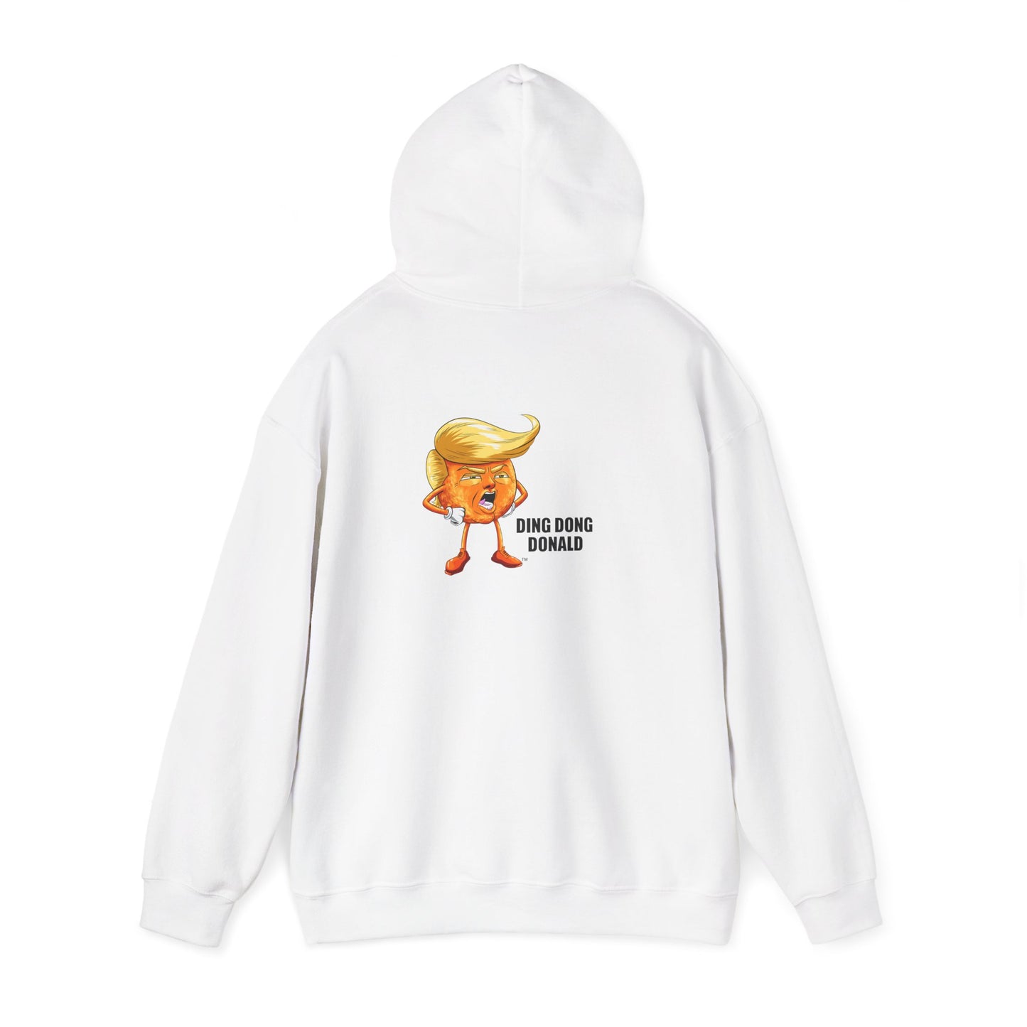 Ding Dong Donald Hoodie, Unisex Sweatshirt, Humor Apparel, Gift for Political Satire Lovers, Election Day Outfit, Quirky Fashion