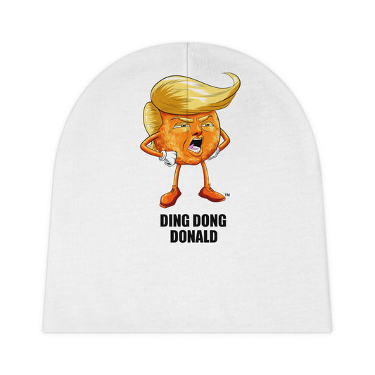 Ding Dong Donald Baby Beanie, Funny Baby Hat, Cute Infant Beanie, Cartoon Beanie, Baby Shower Gift, Holiday Gift