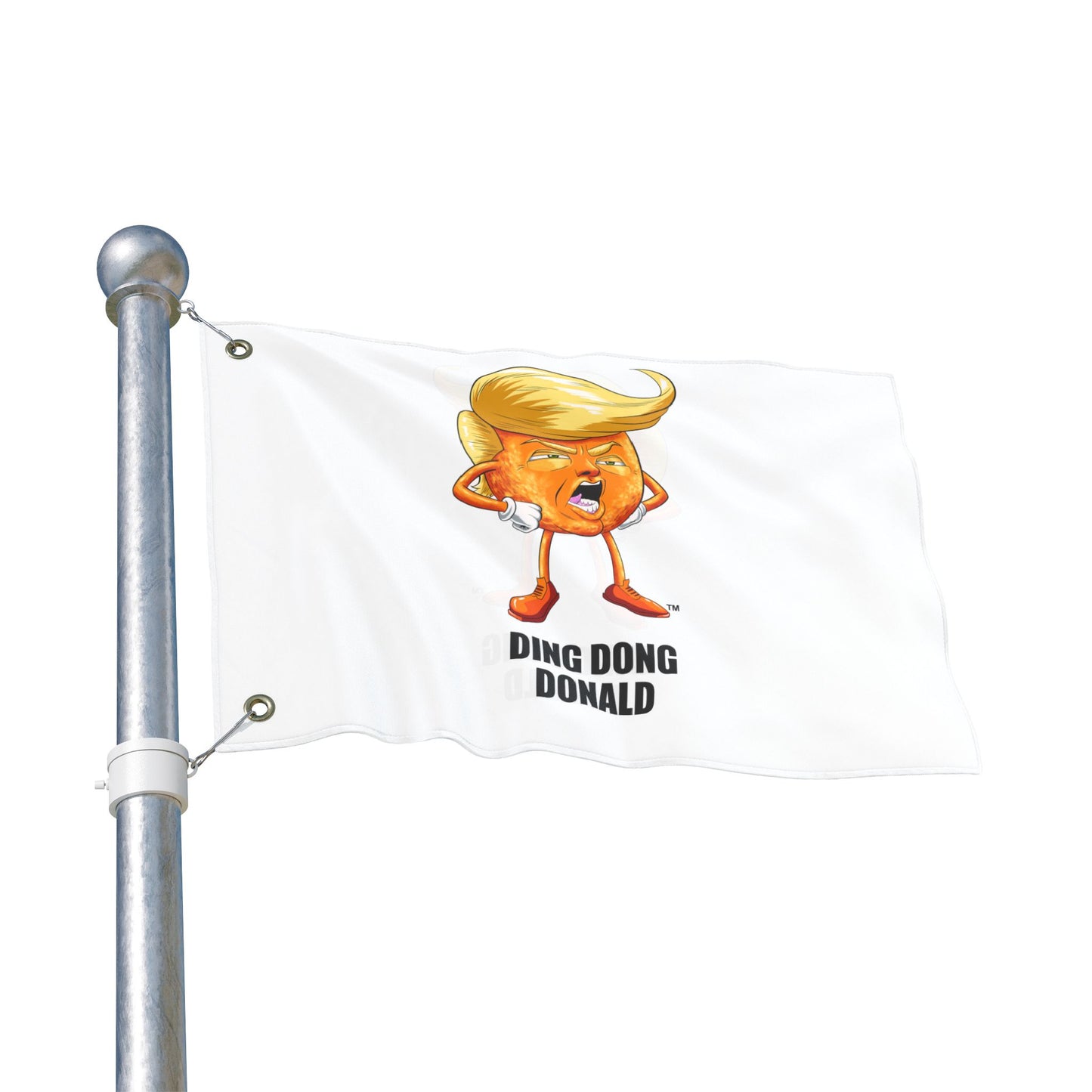Funny Double Sided Flag with 'Ding Dong Donald' Design, Garden Decor, Outdoor Banner, Political Gift, Humorous Wall Hanging, Party [...]