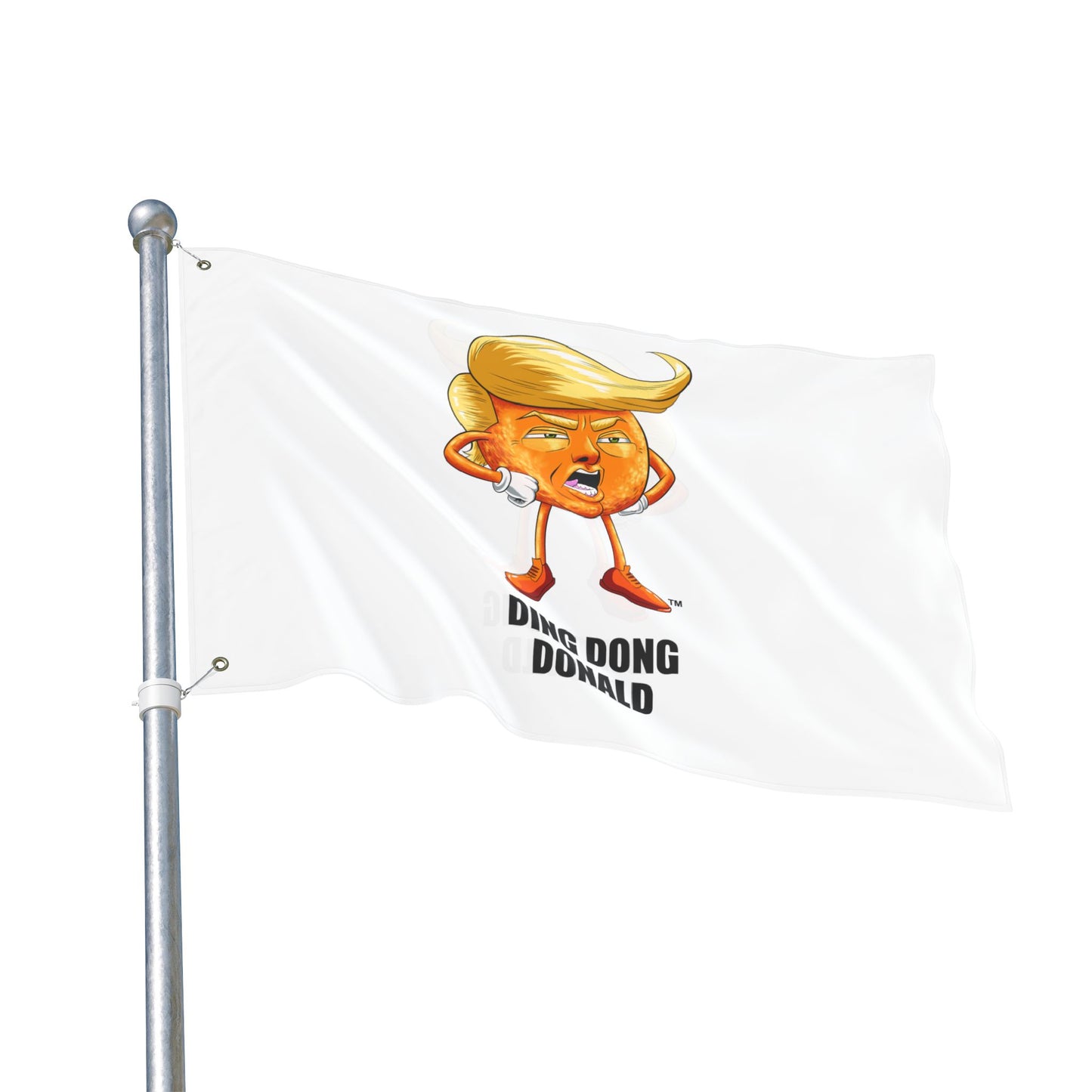 Funny Double Sided Flag with 'Ding Dong Donald' Design, Garden Decor, Outdoor Banner, Political Gift, Humorous Wall Hanging, Party [...]