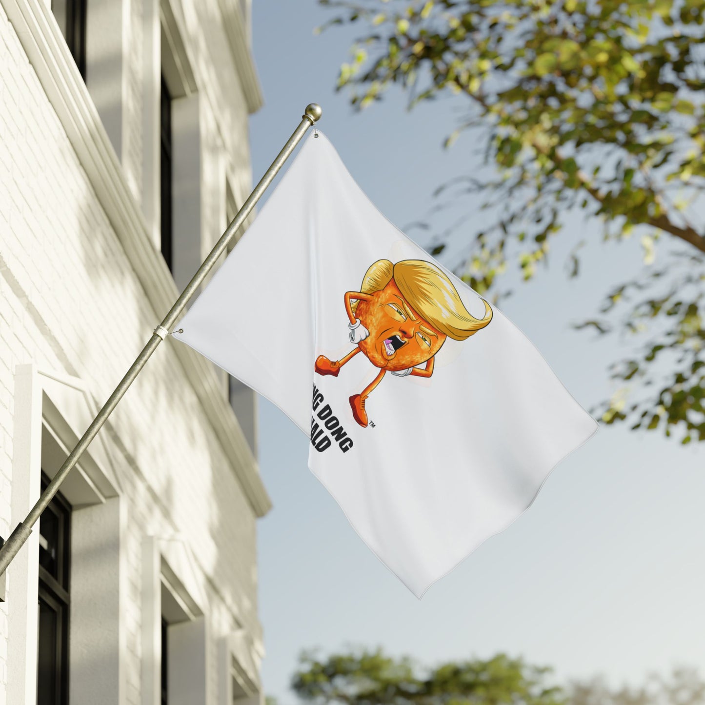 Funny Double Sided Flag with 'Ding Dong Donald' Design, Garden Decor, Outdoor Banner, Political Gift, Humorous Wall Hanging, Party [...]