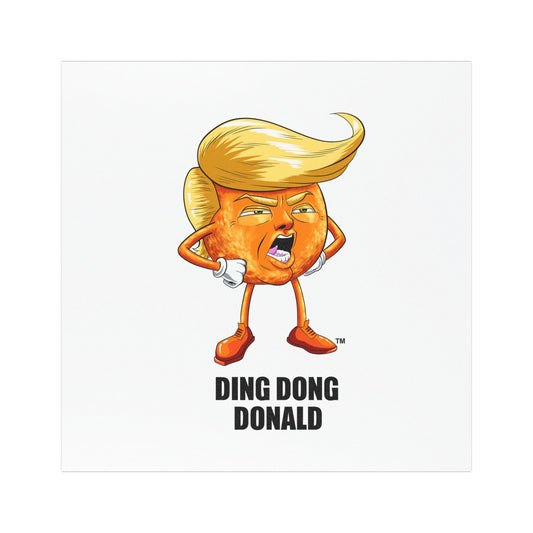Funny Car Magnet with Ding Dong Donald Design. Express your feelings.