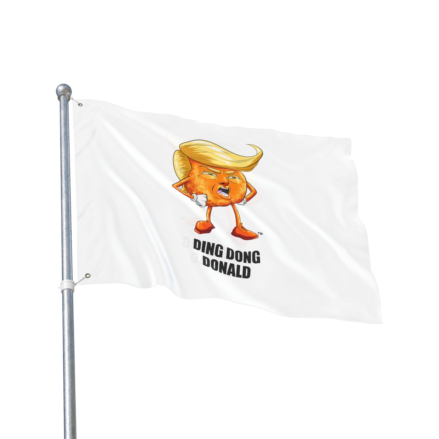 Funny Double Sided Flag with 'Ding Dong Donald' Design, Garden Decor, Outdoor Banner, Political Gift, Humorous Wall Hanging, Party [...]