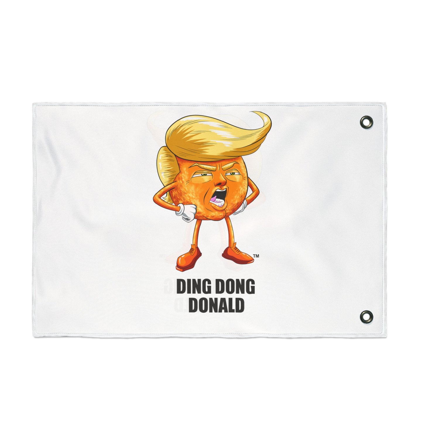 Funny Double Sided Flag with 'Ding Dong Donald' Design, Garden Decor, Outdoor Banner, Political Gift, Humorous Wall Hanging, Party [...]