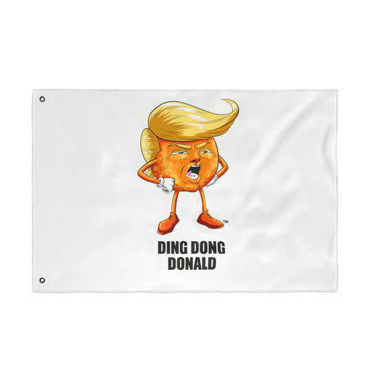 Funny Double Sided Flag with 'Ding Dong Donald' Design, Garden Decor, Outdoor Banner, Political Gift, Humorous Wall Hanging, Party [...]