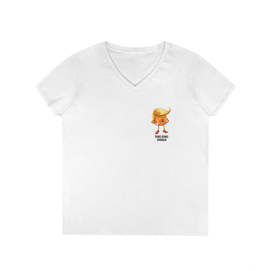 Funny Political V-Neck T-Shirt, Humor Tee, Gift for Politics Lovers, Unique Humor Top, Cute Graphic Shirt