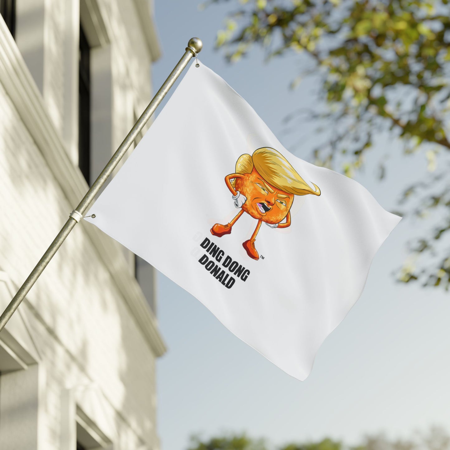 Funny Double Sided Flag with 'Ding Dong Donald' Design, Garden Decor, Outdoor Banner, Political Gift, Humorous Wall Hanging, Party [...]